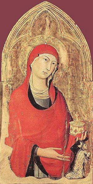 Mary Magdalene  ca. 1321 detail of Orvieto polyptych by Simone Martini ca. 1285-1344 Museuo dell Opera del Duomo Orvieto